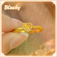 ราคา แหวนปรับได้, การตั้งค่าเพทายบิดหัวใจ, ชุบทอง 18K อิตาลี (au750), สำหรับผู้หญิง, น้ำหนัก 0.1g, มี COD (1732877267229509198)