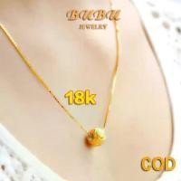 ราคา สร้อยคอจี้ลูกปัดนำโชค ชุบทอง 18k อิตาลี น้ำหนักสร้อยคอ 0.9-1.2 กรัม (1731834416420915936)