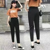 ราคา กางเกงขายาวทรงตรงเอวสูงสำหรับผู้หญิงผิวสีในช่วงฤดูร้อน ทรงสลิมสำหรับผู้หญิงตัวเล็ก กางเกงฮาเร็มทรงสกินนี่แบบลำลอง amuse วอร์ม แฟชั่น ช้าง บอลลูน สี ขาว กันยูวี ไป ทะเล (1734979316866058105)