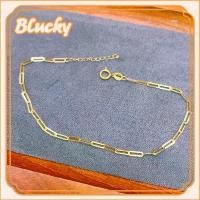 ราคา สร้อยข้อมือคลิปหนีบกระดาษ ทอง อิตาลี (Au750) ดีไซน์ดั้งเดิม น้ำหนักเบา Unisex 0.9-1g/7.5" (1731118708555549262)