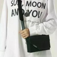 ราคา กระเป๋าสะพายข้างผู้ชาย สีดำ Ulzzang แฟชั่นเกาหลี Ins หนัง Pu ญี่ปุ่น ความจุมาก กระเป๋ากล่อง สำหรับผู้ชาย กระเป๋า สะพาย ผู้ ชาย ทรง กล่อง (1734560026987496643)