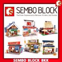 ราคา [COD] [tiktok]ชุดตัวต่อ SEMBO BLOCK JAPANESE STREET ร้านค้าอารหารญี่ปุ่น SD601069-SD601074 ของ เล่น คุณ หมอ บทบาท สมมุติ ของเล่น พัฒนาการ เด็ก หั่น ได้ เลโก้ แท้ ชุด ทําอาหาร แกล (1735045424171288508)