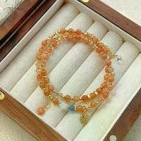 ราคา สร้อยข้อมือทองคำปี 2026 โชคลาภและความอบอุ่น | ลูกปัดควอตซ์สตราเบอร์รี่สีทองแบบวงคู่ สำหรับความรักและพลังบวก | ดีไซน์เชือกรูดปรับได้สำหรับผู้หญิง คอลเลกชันปีใหม่ 2026 และอีดิส อินโดนีเซีย มาเลเซีย (173