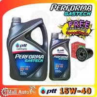 ราคา ปตท PTT Performa Gastech น้ำมันเครื่อง เบนซิน กึ่งสังเคราะห์ เบอร์ 15W-40 + กรองเครื่อง ยี่ห้อ SpeedMate ราคาพิเศษ (1734895390287955125)
