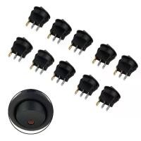 ราคา สวิตช์ไฟ LED สีแดง แบบโยกทรงกลม สำหรับรถยนต์/เรือ DC 12V เปิด-ปิด (ON-OFF) จำนวน 10 ชิ้น (1735521082829145279)