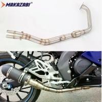 ราคา [COD] [Tiktok]สำหรับ Yamaha YZF-R125 YZF R15 V3 R15 2017-2021 XSR155 MT15 รถจักรยานยนต์ไอเสีย Escape Slip-on ท่อท่อไอเสียด้านหน้าคอท่อกลางท่อ Catalytic MT-15 (1734322322095506827)