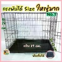 ราคา 10.10 กรงสุนัข กรงหมา No.1 กรงเเมว กรงกระต่าย กรงสัตว์เลี้ยงพับได้ ขนาดใหญ่ (ไซซ์จัมโบ้) <พร้อมส่ง> ขาย (1733040042055730219)