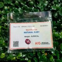 ราคา พลอยทับทิมแท้ พม่าดิบ สตาร์ กินบ่เสี้ยง 6.9 ct No-heat natural star ruby Burma Mogok (1733451281975576252)