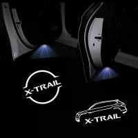ราคา ไฟส่องพื้นประตูรถยนต์ LED 2 ชิ้น สำหรับ Nissan X-Trail, Qashqai, Altima, Note, Tiida, Patrol อุปกรณ์เสริม (1734809009665574245)