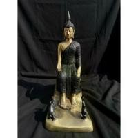 ราคา 【เก็บเงินปลายทาง】 【ของแท้ 100%】 ✪พระพุทธรูป ปางเลไลย์ พระประจำวันเกิด วันพุธกลางคืน วัดหน้าพระเมรุ จ.อยุธยา ปี2548 สูง19นิ้ว เนื้อทองเหลือง✦ (1735272553311209098)