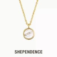 ราคา ที่นิยมมากที่สุด SHEPENDENCE สร้อยคอ STONE MAGIC Coin Pearl จี้เปลือกมุก (1735499587021079788)