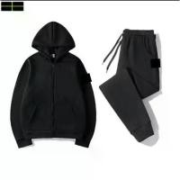ราคา แจ็คเก็ตหิน STONE JACKET ISLAND สำหรับผู้ชายและผู้หญิง ชุดลำลองฤดูใบไม้ผลิและฤดูใบไม้ร่วง # ชุดกีฬาสีพื้นแบรนด์เสื้อฮู้ดกางเกงแฟชั่นชุด 2 ชิ้นชุดกีฬา a6 (1733678851458827870)