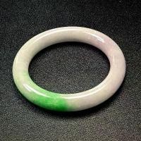 ราคา กำไลหยกพม่า อัญมณีสองสีขาวเขียวกินบ่เซี่ยง พร้อมใบGIT (600036) Jade Jadeite Type A (1734352903812384099)