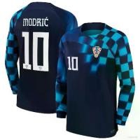 ราคา Long-sleeve T-shirt, football team pattern, World Cup Croatia Jersey Modric Away, plus size SY3 22-23 YS3 (1733423505116398598)