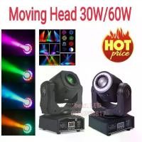 ราคา มูฟวิ่งเฮท 30w 60w mini LED moving head ( รุ่น NEW มีไฟวงแหวนและรุ่นธรรมดา กดตัวเลือกเอา) ไฟดิสโก้เธค led disco (1735430723644589487)