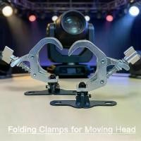 ราคา [Lighting] 2pcs LED Moving Head Light Clamp Quick Folding Aluminum Alloy Mounting Clamps Fit 105-115mm Pitch Stage DJ Moving Head Fixtures (1735180445273589017)