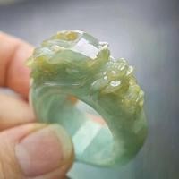 ราคา แหวนมังกรแกะสลัก งานแกะมือหยกกัวเตฯ Jade Jadeite Type A (1733533752354112989)