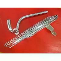 ราคา HONDA DAX CHALY CF50 CF70 ST50 ST70 -- EXHAUST PIPE MUFFLER with HEADER EXHAUST PIPE "CHROME" SET / ท่อไอเสีย ท่อยก (1735491039080973969)