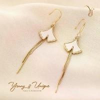 ราคา YU+Jewelry ต่างหูระย้าใบไม้ สีทอง เครื่องประดับแฟชั่น เงินแท้925 พร้อมส่ง (1731692185299487656)