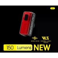 ราคา ไฟท้าย MOON HELIX SENSE 150 lumens ไฟท้ายจักรยานอัจฉริยะ มองเห็นได้รอบทิศ 270° (1735510950144280326)