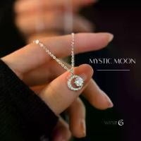 ราคา [เก็บเงินปลายทาง] GLAMOR✨จี้เงินแท้ Mystic Moon จี้สร้อยคอ สร้อยเพชร สร้อยแฟชั่น สร้อยเงิน สร้อคอแฟชั่น สร้อยคอผู้หญิง (1734788361052194718)