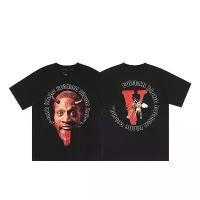 ราคา เสื้อยืดแขนสั้น Big V Letter L0NE Sakura ลายปักกราฟฟิตี้รูปปากและดอกไม้ (1734828199556646221)