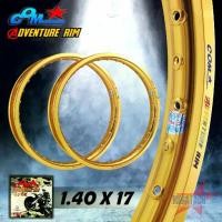 ราคา วงล้ออลูมิเนียม COM 1.40 X 17 Adventure Rim สีทอง ขอบเรียบ ของแท้100% จำนวน 2 วง ล้อ COM ล้อคอมดาว วงล้อคอม ล้อขอบ17 (1735185206218359891)