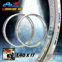 ราคา ขายดีประจำเดือนนี้ วงล้ออลูมิเนียม ล้อคอม COM 1.40 X 17 Adventure Rim ขอบเรียบ จำนวน 2 วง วงล้อคอม ล้อคอมดาว COM* ของแท้ ขนาด 1.40 ล้อขอบ17 (1731538096041658209)