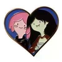ราคา สินค้าขายดี สำหรับคู่รัก: เข็มกลัดเรซิน (enamel) จาก Steven Universe Adventure x Time — Princess Bubblegum, Marceline (Marcy), Bonnie และหัวใจของพวกเขา (1735441685165999460)