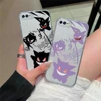 ราคา Compatible With For iPhone 7 8 Plus Phone Case Pokémon Gengar Anime TPU Soft Transparent Phone Case (1733999898220398166)