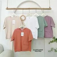ราคา GI-ANTS (GI-402)เสื้อยืด ผ้ายูนิโคล สีพื้นแต่งกระเป๋า งานนำเข้าป้าย GI-ANTS คําแนะนําการขายที่ร้อนแรงในเดือนนี้ (1733986280282490678)
