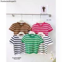 ราคา GI-ANTS เสื้อครอปไหมพรมเข้ารูปลายทาง (1733854947080570192)