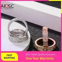 ราคา แหวนหมั้น, AIOSC, เงินแท้ 925, รุ่นกว้าง, สามแถว D VVS1 Moissanite, แหวนคู่นิรันดร์, สีทองเหลือง (1730383051808082762)