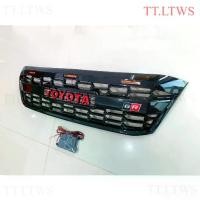 ราคา LA กระจังหน้า Toyota Vigo 2008 GR กระจังหน้าแต่งวีโก้ กระจังหน้ารถ [ ดำเงา ไฟส้ม ] (1734282678588769539)