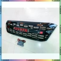 ราคา กระจังหน้า Toyota Vigo 2008 GR กระจังหน้าแต่งวีโก้ กระจังหน้ารถ [ ดำเงา ไฟส้ม ] LA (1734282573206881631)