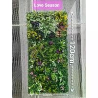 ราคา [COD] [Tiktok]"Set" artificial grass ready-to-install vertical garden grass, unpack and hang immediately. size 60x120cm. available in 7 sets of 7 styles. (1735386551640295298)