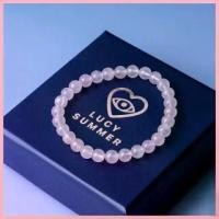 ราคา LUCY SUMMER กำไลข้อมือหินแท้ Rose Quartz โรสควอตซ์ ขนาด 6 mm. (1734394303325766724)