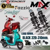 ราคา โช๊คหลัง PROFENDER MAX-SERIES YAMAHA GRAND FILANO HYBRID 2018 , FAZZIO125 สีดำ (1734836558948959308)