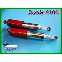 ราคา REAR SHOCK SET “RED” (310 mm.) Fit For SUZUKI A100 AS100 A80 AS80 AP50 // โช๊คหลัง สีแดง สปริงชุบ (1734522985550939787)