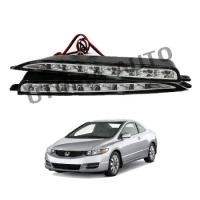ราคา CIVIC 2006-2011 DRL ไฟเดย์ไลท์ LED ในกันชน สำหรับกันชน ทรง MUGEN RR (1734556049102964013)