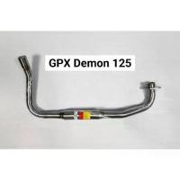 ราคา ♜คอท่อ GPX Demon 125 สแตนเลส (Stainless) Size 25 m.m.♘อะไหล่มอเตอร์ไซค์ รุ่นยอดนิยม เข้ากับหลายรุ่นรถ (1735480814723892578)