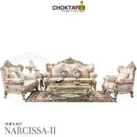 ราคา ชุดโซฟาหลุยส์ 4ชิ้น (3+2+1ที่นั่ง+โต๊ะกลาง) Gold Diamond Series รุ่น TSF-LV-SET NARCISSA-II [Pick Collection] (1731595768426759360)