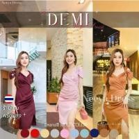 ราคา ชุดไปงานแต่ง ชุดราตรี ชุดออกงาน ชุดเดรสออกงาน เดรสสั้น DEMI แขนผูก เซ็กซี่ งานแต่งงาน Dress (1735267203556279564)