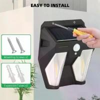 ราคา Waterproof Solar Wall Light Outdoor Garden Light Human Body Sensor Garden Wall Light Solar Tungsten Filament Light (1734526821982438490)