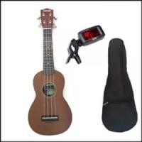 ราคา Makai อูคูเลเล่ Ukulele 21นิ้วไม้มะฮอกกานี +แถมกะเป๋า+แถมแครื่องตั้งสายAT-200D (1735357435401897160)