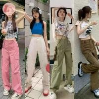 ราคา LADY_JEANS#1089(โค้ด LADYJMAY ลด 15%)กางเกงคาร์โก้ เอวสูง เอวเชือกผูก ผ้ายีนส์ กางเกงแฟชั่น กางเกงขากระบอก พร้อมส (1733512560223749879)