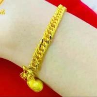 ราคา สร้อยข้อมือเลทบิดเงาสองสลึง 24 เค +มีจี้(2) (1735016323249440689)