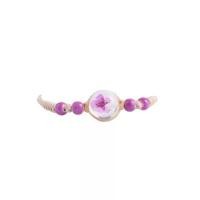 ราคา สร้อยข้อมือดอกไม้แห้งลูกแก้วสดแบบมินิมอล เวลาอัญมณี ซากุระ สร้อยข้อมือตัวอย่างพืชท้องฟ้าเต็มดาวสำหรับผู้หญิง (1733689400396186867)