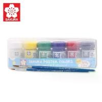ราคา SAKURA (ซากุระ) สีโปสเตอร์ ชนิดขวด 15cc SAKURA เซ็ต 6 สี แถมพู่กัน | สีโปสเตอร์ซากุระ PWS-6 สี ระบาย สีซากุระ (1729551452037352235)