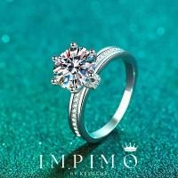 ราคา [COD] [Tiktok](Round 3CT) แหวนฝังเพชรโมซาไนต์แท้จาก Impimo เม็ดชูทรงกลมน้ำหนัก 3 กะรัต ฝังอยู่บนตัวเรือนเงินแท้ 925 ชุบทอง 18K การันตีความแท้และคุณภาพระดับพรีเมียมด้วยใบรับรองจาก GRA (1733100120696784